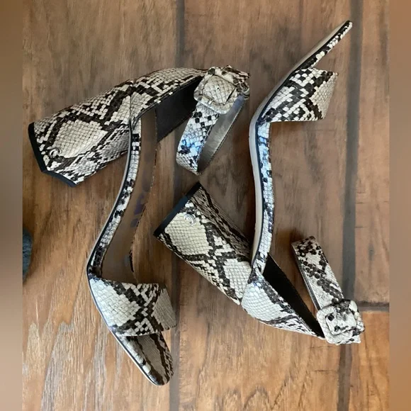 Sam Edelman Sandal’s Snakeskin Faux Leather in Size 8.5 - Picture 7 of 9